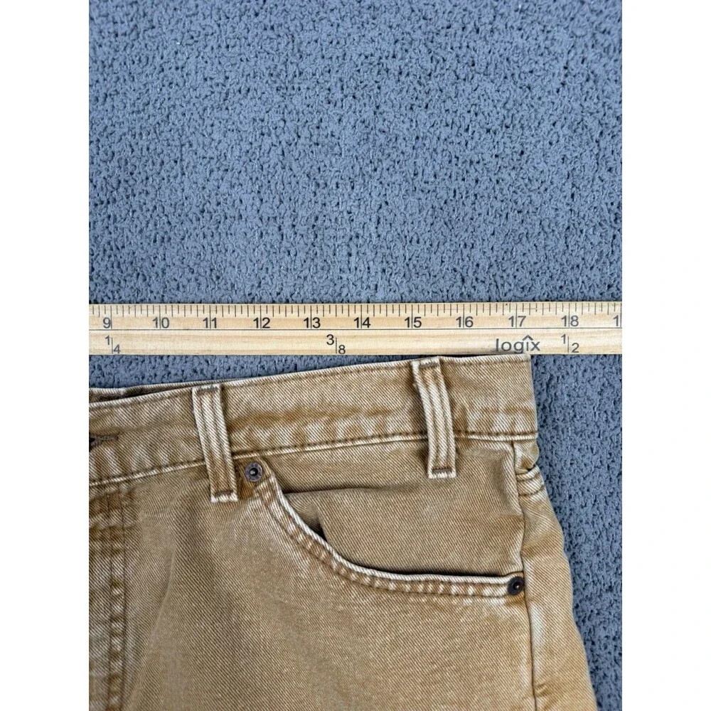 Vintage Levis Shorts Mens 36 Brown Orange Tab Relaxed Fit 550 Jorts Jean 90s USA